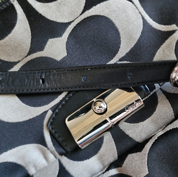 NWOT Coach Kristin Signature Black Crossbody Satchel - Picture 10 of 12